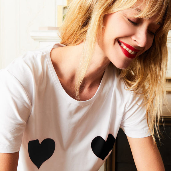 Sos Amor Paris Tee-Shirt LOVE IN PORTOFINO Noir